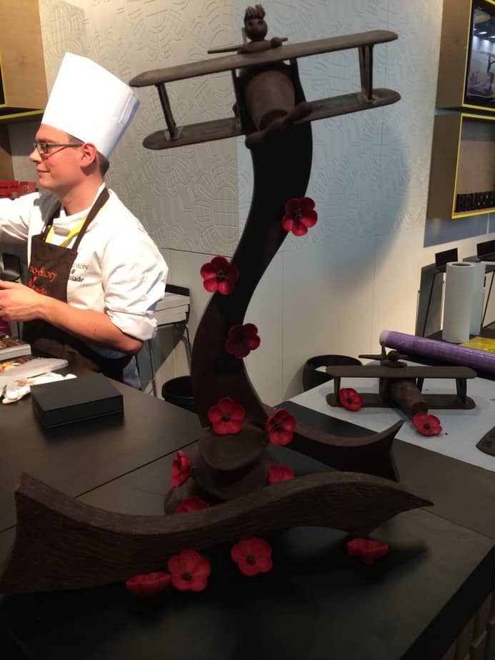 What else but chocolate at the Brussels stand?