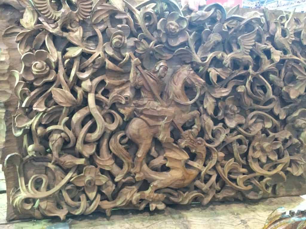 A stunning carving from the Swiss stand.