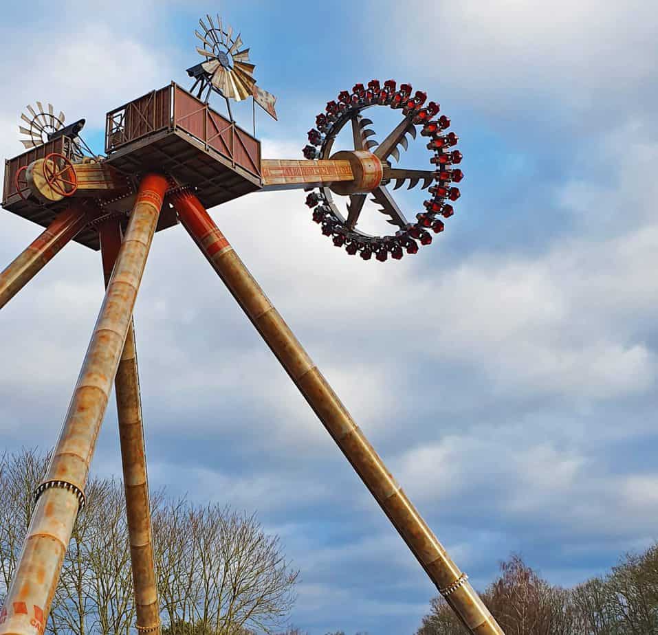 The Construction of Tornado Falls at Paultons Park in Hampshire