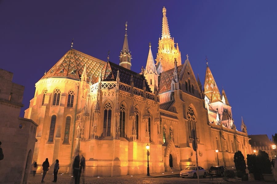 St Matthias Church which is on the Danube River.
